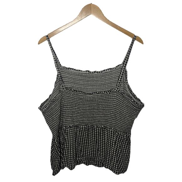 Old Navy Sleeveless Smocked Bodice Gingham Cami Top Women’s Size 3X - Picture 5 of 9